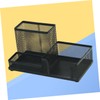TEHAUX Metal Mesh Desk Organizer Sturdy Storage Case for Office