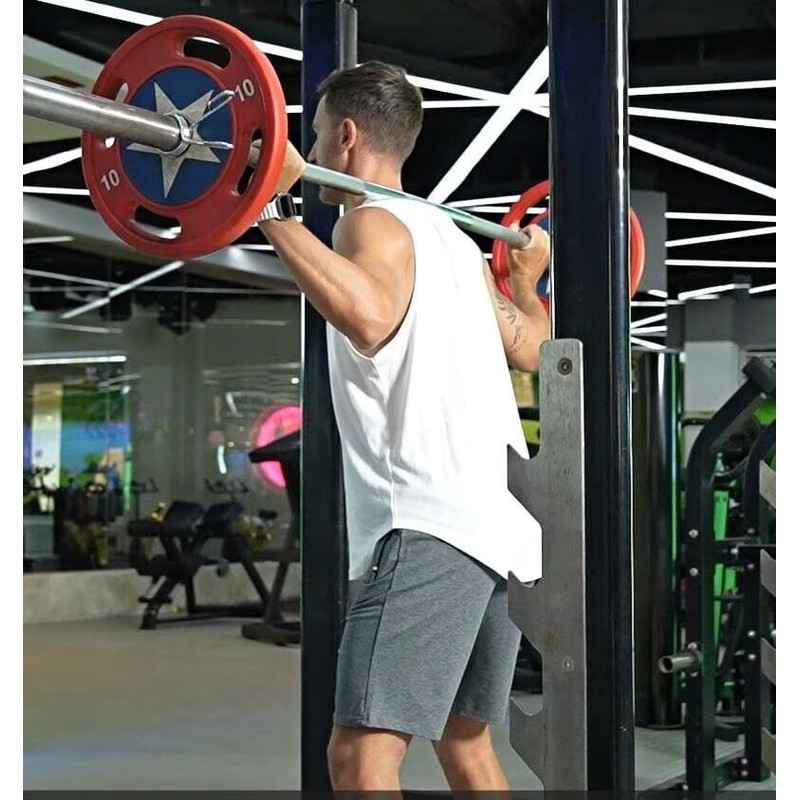 Tansozer Men's Cotton Sport Shorts with Zip - blue, size: