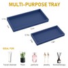 Bathroom Counter Tray,EG-SIPRO High-Grade Thickened Silicone Vanity Tray,Shatterproof Durable Rectangle
