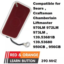 LiftMaster Chamberlain Garage Door Opener Remote Control Part Mini Red Learn Button 1B