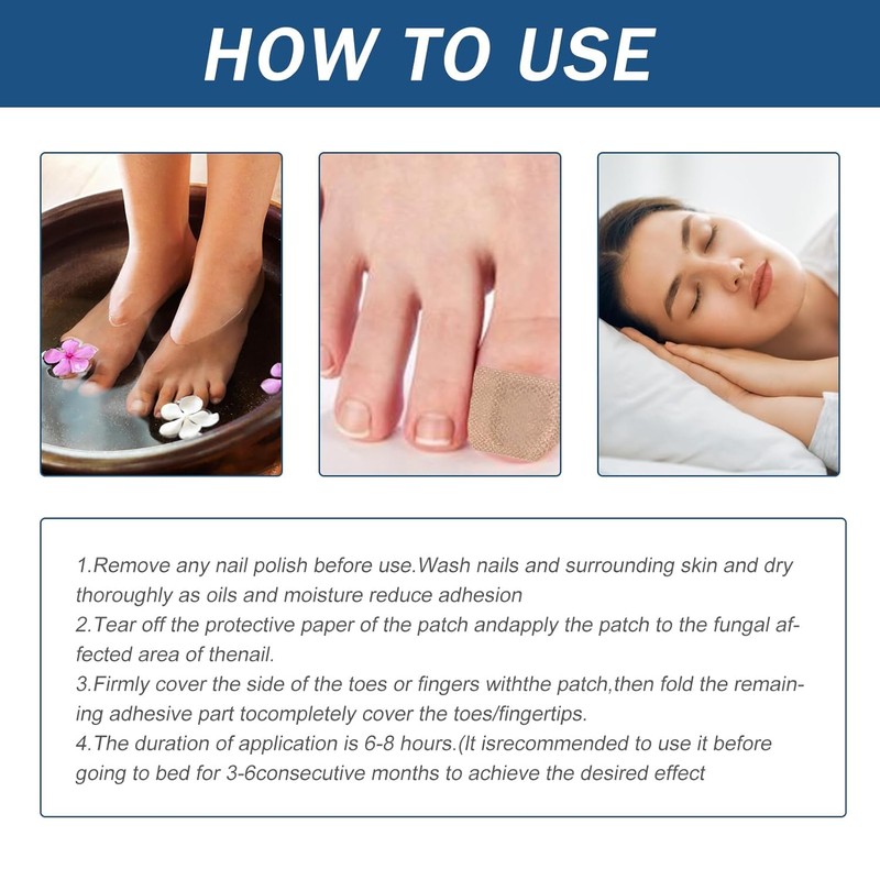 Pack of 42 Nail Patches for Toenails and Fingernails, Multi-Purpose