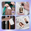 LIQWEI 4 Pcs Photocard Holder, Transparent Photo Card Holder Keychain,