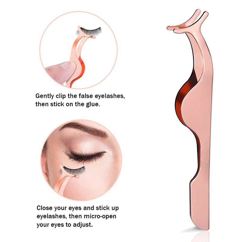 Eyelash Applicator Tool Stainless Steel,Eyelashes Clip for Loading and Unloading