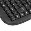 USB Keyboard Durable Plastic 87 Keys KB‑301B Keypads General Ergonomically