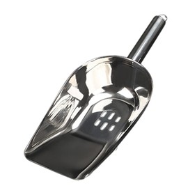 TOPBATHY Ice Scoop with Drain Hole Stainless Steel Food Filter Scooper Ice Tube Spoon for Coffee Shop Kitchen Home Bar Party