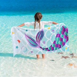 Truck Kids Beach Towel - 76 x 150cm Truck Sand Free Towels for Boys Bath Pool Camping Travel Towel Quick Dry Absorbent Super Soft Beach Blanket Bath Shower Towel