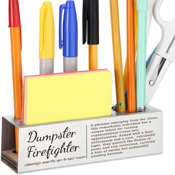 SOSREBEDR Dumpster Firefighter Appreciation Gift, Office Desk Decor for Crisis