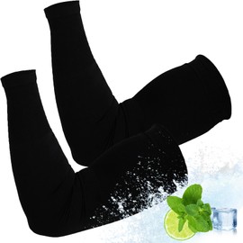 AZOI Arm Sleeves Cooling Sports Sleeve Arm Compression Sleeve UV Sun Protection UPF 50 Tattoo Cover Up for Outdoor（1 pairs）