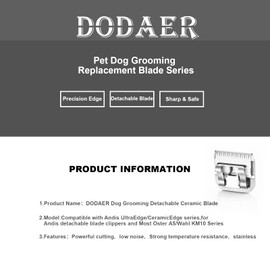 5/8HT Pet Dog Grooming Detachable Blades,Compatible with Andis,Oster A5,Wahl KM10/Moser 45/Masterclip A5 Clippers,Cut Length 5/8 inch (16mm)