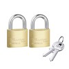 Master Lock Solid Brass Body 40mm Wide Economy Padlock with
