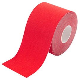 Kinesiology Tape, 5m 4 Roll of Elastic Muscle Support Tape, Improves Blood Circulation, Waterproof and Latex Free for Exercise, Sports & Injury Recovery (Red)