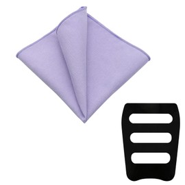 LHXzizizi White Pocket Square for Men Cotton Handkerchiefs for Mens Men's Handkerchief for Banquet Wedding Party School Prom (Purple)