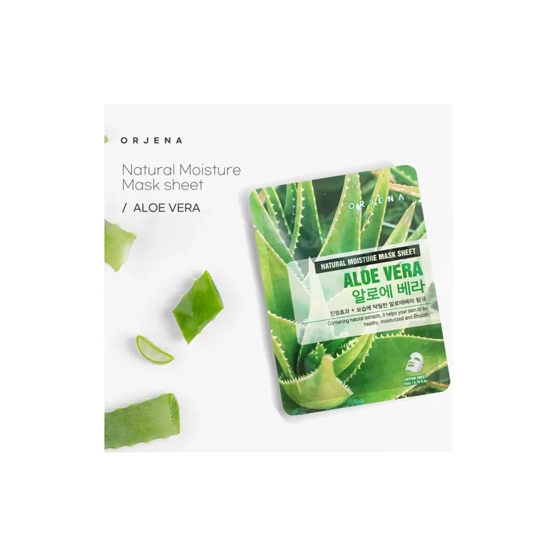 Mascarilla Facial Orjena De Aloe Vera 10 Piezas