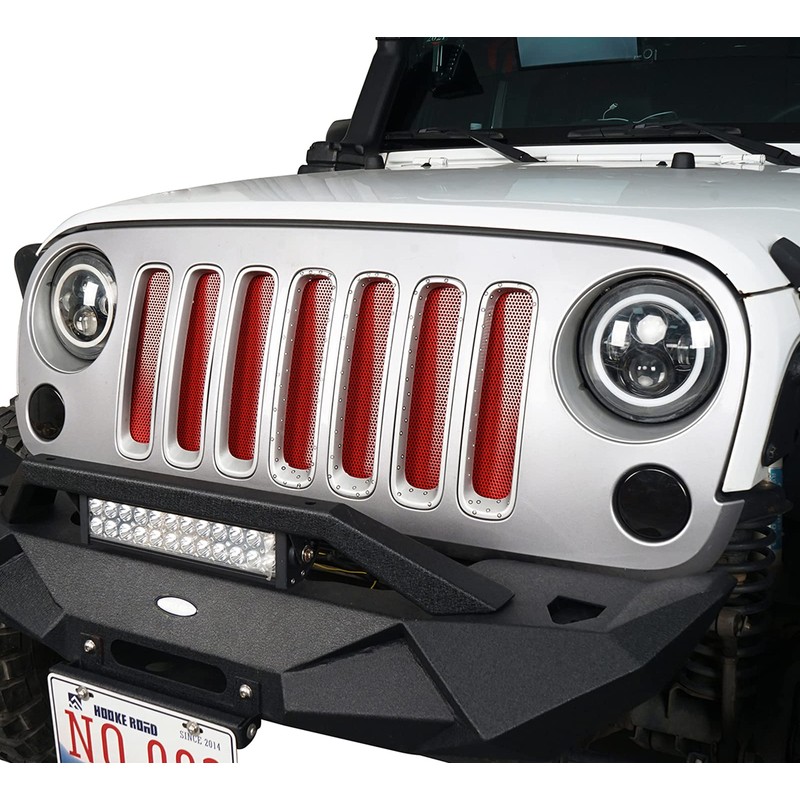 Hooke Road Wrangler Red Accessories Front Grille Mesh Insert Bug
