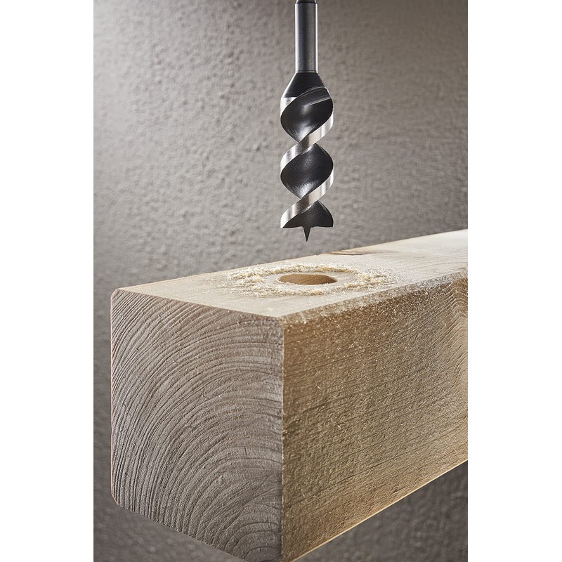 wolfcraft 7139000 Wooden Beam Drill speedwinder Ø 26 mm, Grey