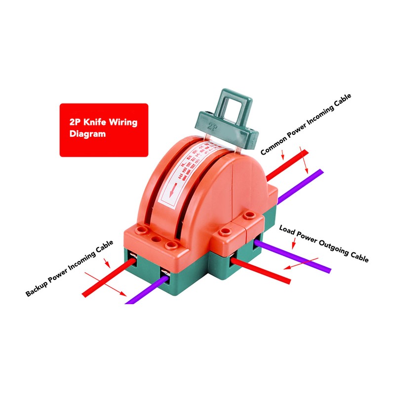 2 Pole Knife Switch Double Throw Disconnect Switch Electrical Load
