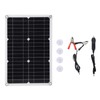 18V 20W Semi Flexible Solar Panel Monocrystalline High Efficiency Waterproof