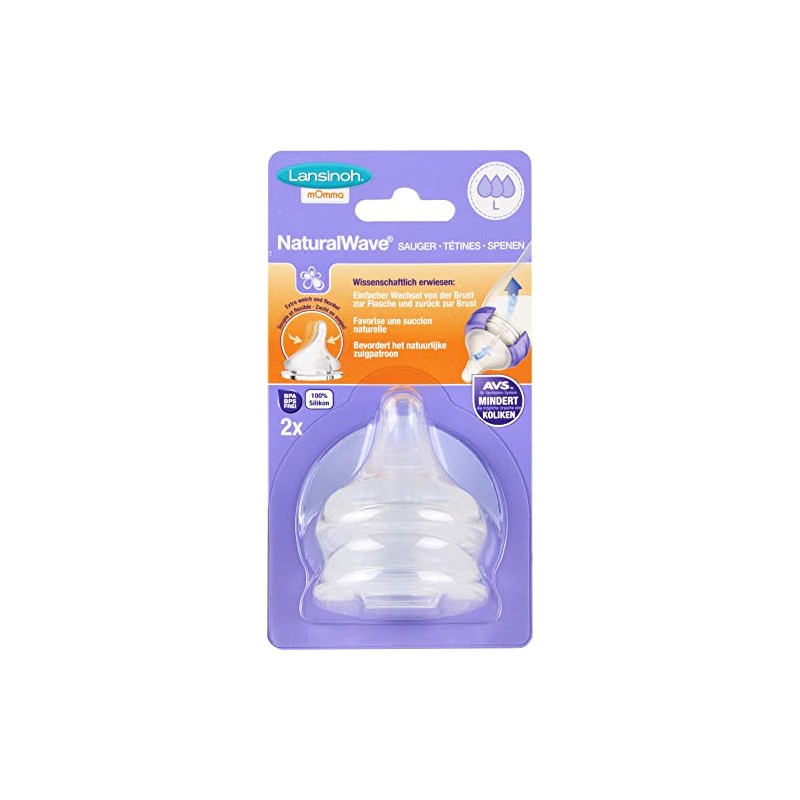 LANSINOH NaturalWave Teat L Pack of 2