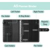 Zelten PU Leather Personal Notebook Planner with 80 Pages Loose
