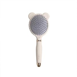 MAACKIA Paddle Brush Hair Brush Cushion Brush for Women Hair Brush Female Comb Cute Hair Care Scalp Massage (Bear Beige)