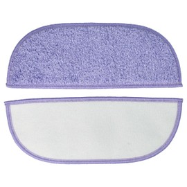 vhbw Mop Cloth Set (2 Pieces) Compatible with iClebo Pop Lemon, Magic Mop Robot, Cleaning Robot Microfibre Pad, 2.5 x 9.5 x 1 cm