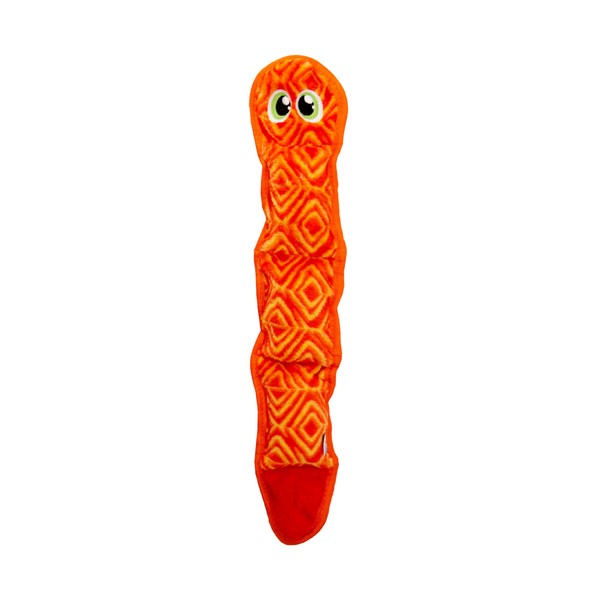 Outward Hound Invincibles Pink Snake Plush Dog Toy, Large