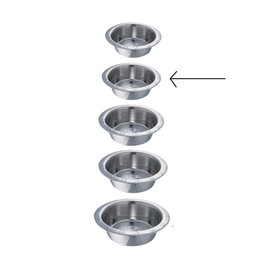 Stainless Steel Dog Bowls Pawprint Embossed Extra Wide Rim Dishes Choose Size (1 Quart - 32 Ounces)