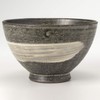 Marui Pottery MR-3-3493 Shigaraki Pottery Hechimon Rice Bowl, Pottery, Kuroiso
