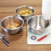 com-four® 3-teiliges Schüsselset aus Edelstahl - Salatschüssel - Chipsschüssel -