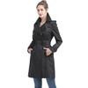 BGSD Women Emma Waterproof Hooded Trench Coat Black X-Small