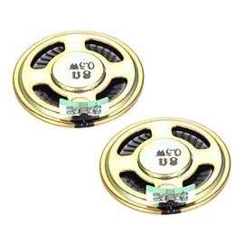 uxcell 0.5 W 8 Ohm DIY Speaker 40mm Round-Shape Replacement Loudspeaker 2pcs