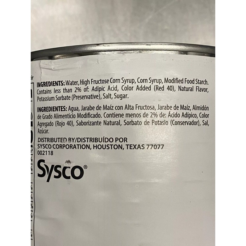 Sysco Classic Strawberry Glaze 7.5 Lbs~Naturally Flavored,Ready To Use, BB.04/26