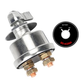 Afurkuot High Current Battery Disconnect Switch 12V, Master Kill Switch for Vehicles, Heavy Duty Marine Shutoff Switch for Car, Boat, RV, Truck, ATV