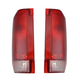 TRQ 2 Piece Driver & Passenger Side Tail Light Assembly Set Compatible with 1990-1996 Ford Bronco F150 Truck 1900-1997 With Styleside Bed F250 F350 F450 FO2800106 FO2801105