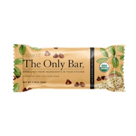 Truvani Plant Based Snack Bar | Peanut Butter Chocolate Chip Single Bar | 8g Protein | USDA Organic and Vegan | The Only Bar | Dairy, Soy, and Gluten Free | Individually Wrapped