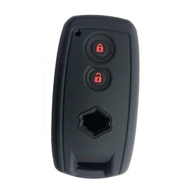 ZIAN Suzuki Nissan Dedicated Mokey Case Key Cover for Wagon R/Wagon R Stingray/Swift/MR Wagon, Prevents Scratches, Dirt, Etc. (MY-LM2J-02) (Black 2 (Red Button))