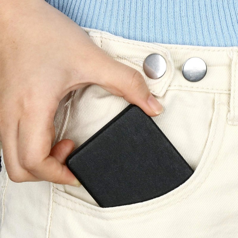 YTZJ Direct Compact Vanity Mirror for Men, Black, Travel Makeup