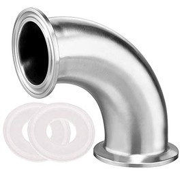 Beduan Elbow 90 Degree 3" Tube OD Stainless Steel 3" Tri Clamp Sanitary Pipe Fitting (Ferrule OD 91mm)