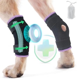 Dog Leg Brace for Back Leg Rear Leg Hock Ankle, Dog Hip Brace for Sprains, Torn Ligaments and Post-Op, Strong Support Help, Lightweight, Promotes Faster Recovery and Reduce Pain, 1 Pair, Large
