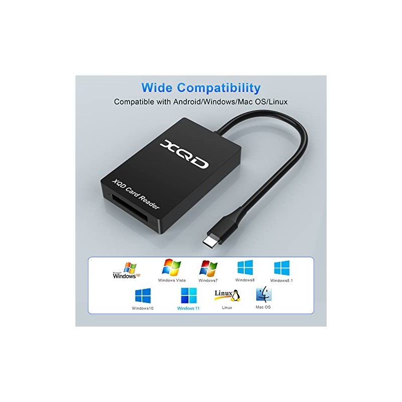Lector de tarjetas XQD - Adaptador de lector de tarjetas