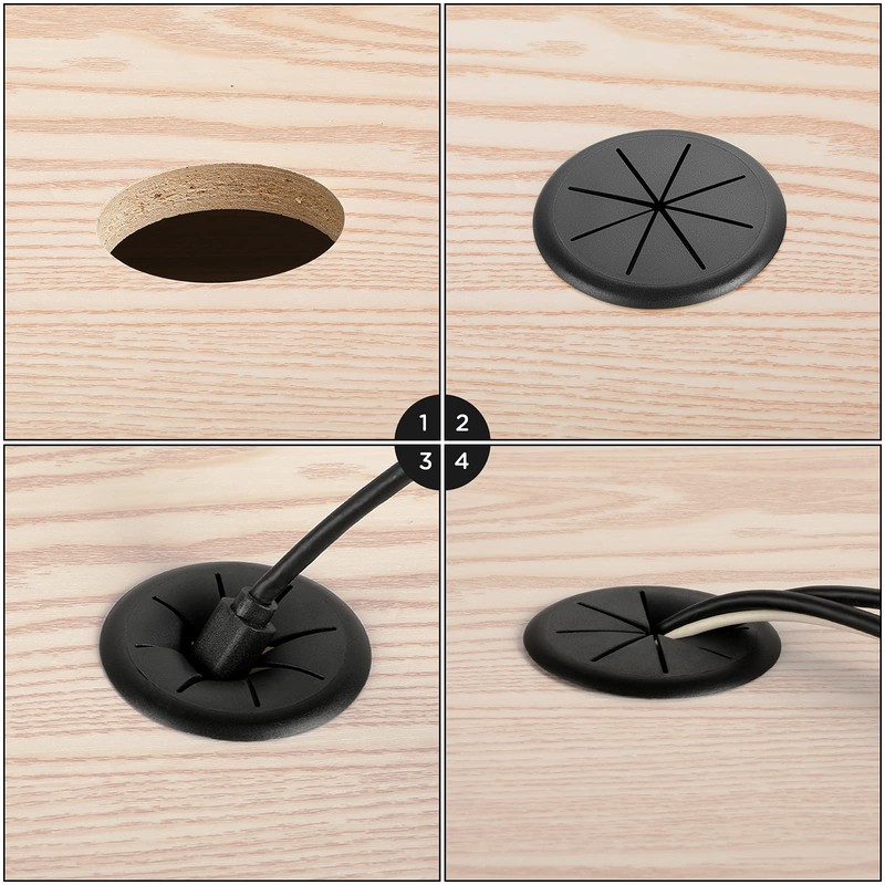 HYCC 2-3/8" - Cubierta para Agujero de Cable, Ojal de