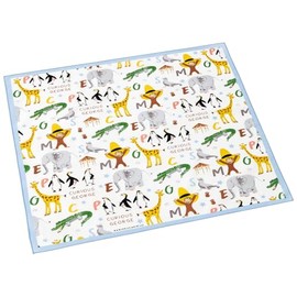 Skater KB56 Lunch Cloth, Large Size, Curious George, 20.5 x 20.5 inches (52 x 52 cm), Made in Japan