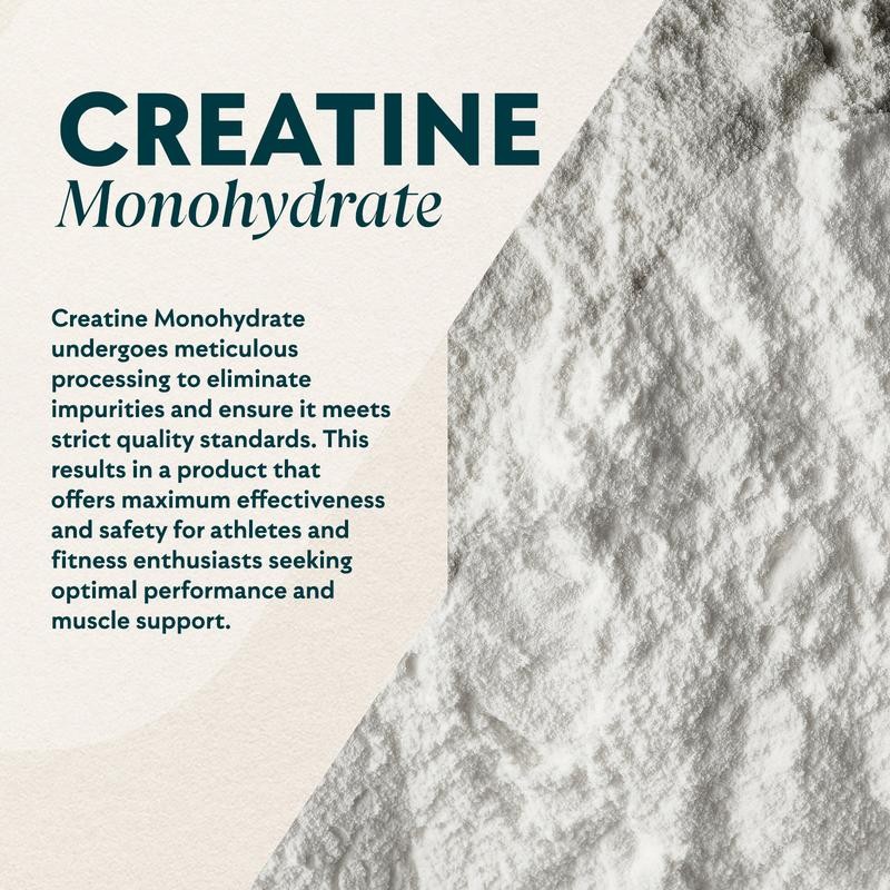 Creatine Monohydrate Powder:_Unflavoured, 200 Servings