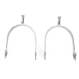Espuelas de Acero Inoxidable para Caballos, Espuelas de Montar Inglesas de Cabeza Redonda Inofensivas para el Caballo para Botas Ecuestres Amantes de la Equitación