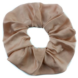 Mytoptrendz® Luxurious Mulberry Silk Scrunchies for Hair Large Soft Silk Hair Ties No Damage Pony Holder for Women Girls, Hair Bobbles For All Hair Types (Blush Pink)