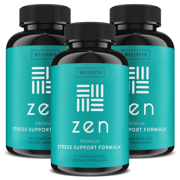 WellPath Zen [Stress Relief Supplement] (180 ct) - Premium Herbal