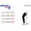 Brisk cycling leg warmer thermal knee running compression black (Black,