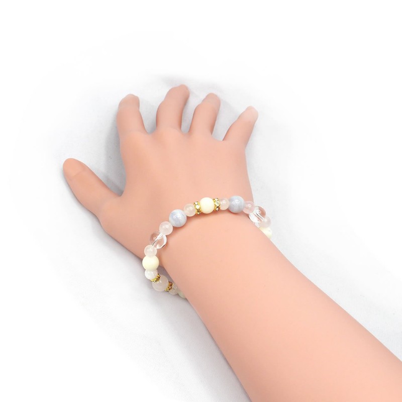 Happy Bomb Birthstone Combination Power Stone Bracelet Natural Blue Lace