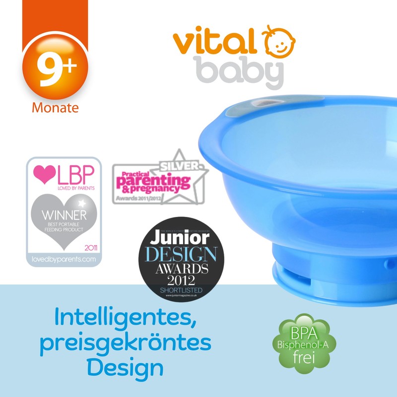 Vital Baby Unbelievabowl blue