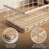 2-Pack White Coffee Pod Holder Basket with Wooden Base -